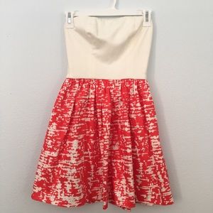 Aqua strapless dress